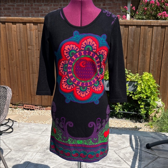 Colorful Patterned Dress - Picture 1 of 5